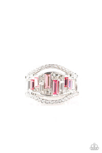 Paparazzi Treasure Chest Charm - Pink Rhinestone Ring