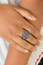 Load image into Gallery viewer, Paparazzi Fire and Ice - Silver Ring with Hematite Rhinestones
