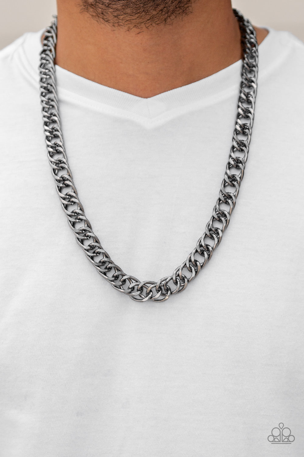 Paparazzi Omega Men's Black Chain Necklace