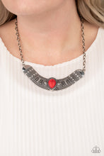 Load image into Gallery viewer, Paparazzi Very Venturous - Red Tribal Pattern Necklace
