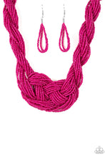 Load image into Gallery viewer, Paparazzi A Standing Ovation Short Pink Seed Bead Necklace
