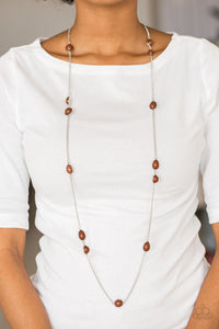 Paparazzi - Pacific Piers - Long Necklace (Green or Brown)