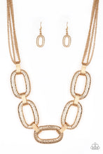 Load image into Gallery viewer, Paparazzi Take Charge Oversized Gold Chain Link Necklace
