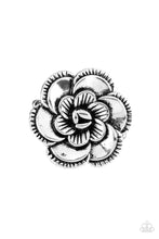 Load image into Gallery viewer, Paparazzi FLOWERBED and Breakfast - Silver Flower Ring
