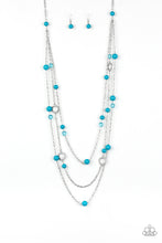 Load image into Gallery viewer, Brilliant Bliss Long Blue Necklace
