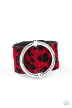 Load image into Gallery viewer, Paparazzi - Asking FUR Trouble - Red Cheetah Print Wrap Bracelet
