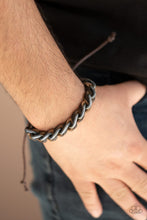 Load image into Gallery viewer, Grease Monkey Brown and Metal Urban Bracelet
