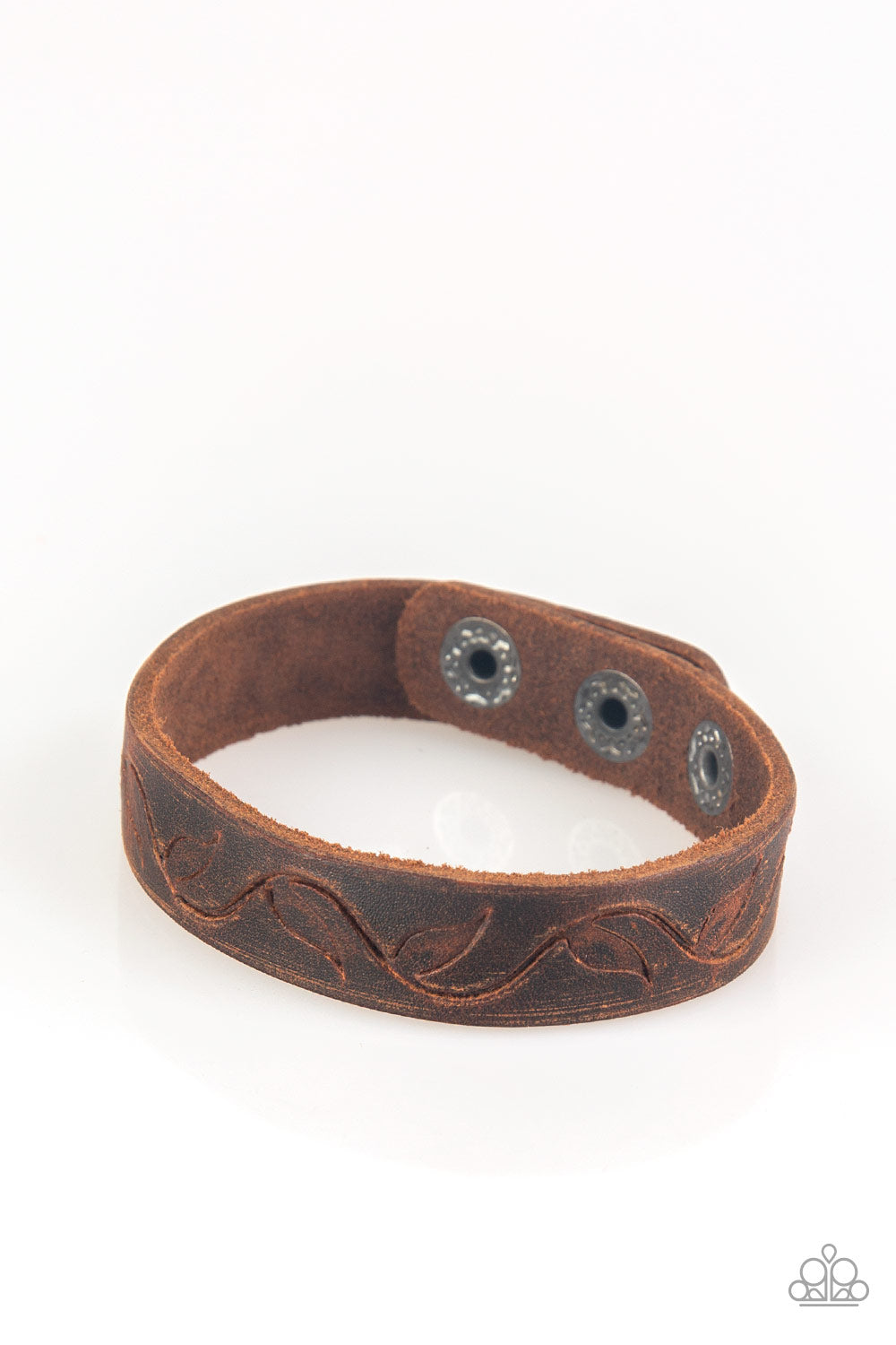 Paparazzi Happy Harvester Brown Urban Leather Bracelet