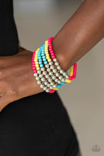 Load image into Gallery viewer, Paparazzi - Layer it on Thick - Multicolor Bracelet
