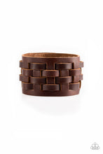 Load image into Gallery viewer, Paparazzi Men&#39;s Leather Bracelet - Road Hog - Brown Urban Bracelet
