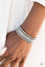 Load image into Gallery viewer, Rustic Rhythm Silver Stretch Bracelet Fashion Fix
