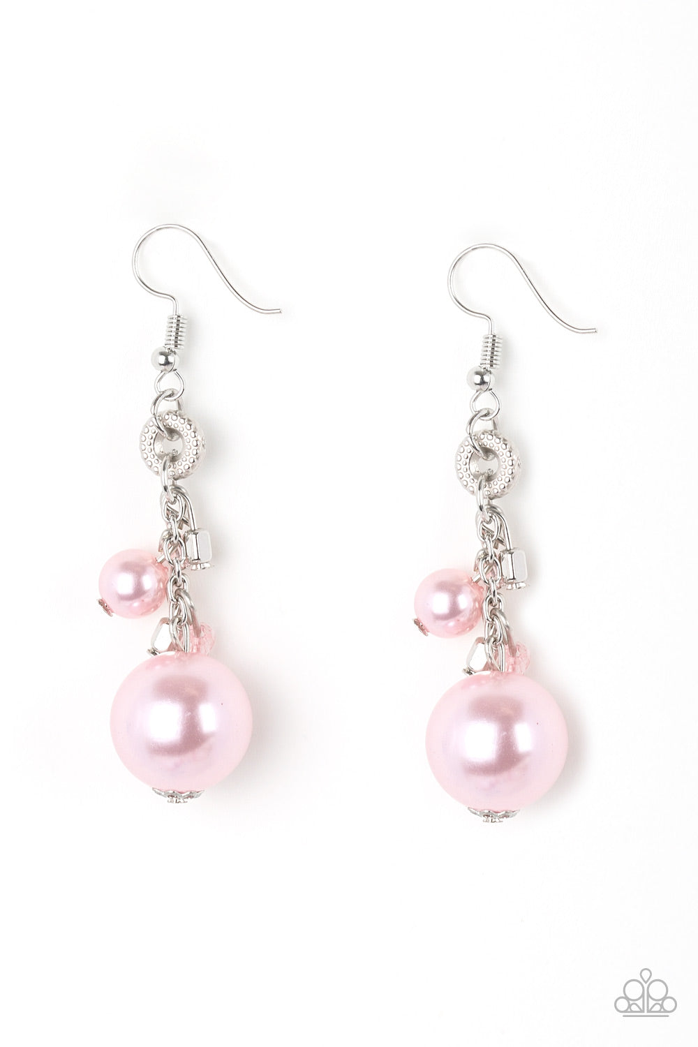 Timeless Tradition Pink Pearl with Crystal-Like Beads Earrings