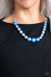 Paparazzi Take Note - Blue Pearl Necklace