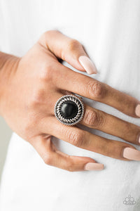 Paparazzi Rare Minerals - Black Stone Ring