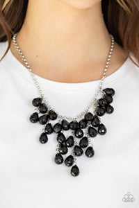 Serenely Scattered Black Necklace