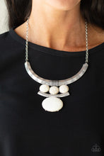 Load image into Gallery viewer, Commander IN Chiefette White Stone Necklace
