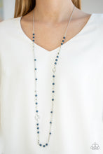 Load image into Gallery viewer, Really Refined Long Blue Necklace
