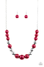 Load image into Gallery viewer, Take Note Necklace and Exquisitely Elite Bracelet Red Jewelry Set 34
