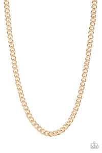 Paparazzi - Full Court - Men's Gold Chain Necklace