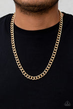 Load image into Gallery viewer, Paparazzi - Full Court - Men&#39;s Gold Chain Necklace
