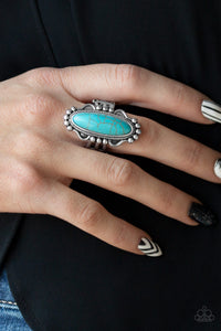 Leave No Trace Turquoise Blue Ring