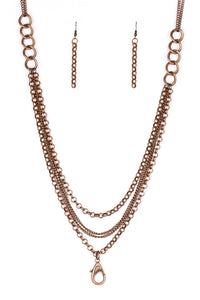 Paparazzi - Mechanical Mayhem - Cooper Lanyard Necklace