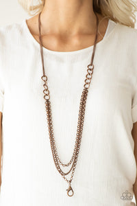 Paparazzi - Mechanical Mayhem - Cooper Lanyard Necklace