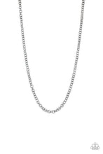 Load image into Gallery viewer, Paparazzi - Courtside Couture - Men&#39;s Gunmetal Black Chain Necklace
