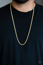 Load image into Gallery viewer, Paparazzi - Jump Street - Men&#39;s Gold Chain Necklace
