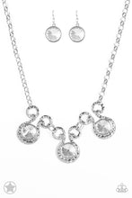 Load image into Gallery viewer, Paparazzi - Hypnotized - Silver Necklace with Large Rhinestones Blockbuster
