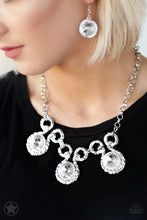 Load image into Gallery viewer, Paparazzi - Hypnotized - Silver Necklace with Large Rhinestones Blockbuster
