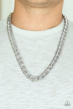 Load image into Gallery viewer, Paparazzi Omega Men&#39;s Silver Cable Chain Necklace
