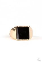 Load image into Gallery viewer, Paparazzi Fresh Start - Men&#39;s Gold Ring with Black Finish
