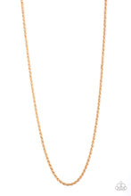 Load image into Gallery viewer, Paparazzi The Go To Guy Men&#39;s Gold Rope Chain Necklace
