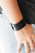 Load image into Gallery viewer, Paparazzi Be a Sport Black Urban Leather Bracelet
