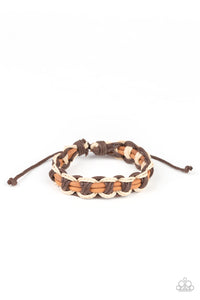 Don't Weave Me Hanging Brown Urban Bracelet