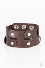 Load image into Gallery viewer, Downright Desperado Urban Leather Bracelet Brown or Black
