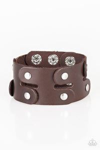 Downright Desperado Urban Leather Bracelet Brown or Black