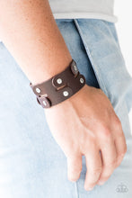 Load image into Gallery viewer, Downright Desperado Urban Leather Bracelet Brown or Black
