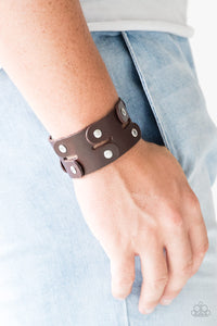 Downright Desperado Urban Leather Bracelet Brown or Black