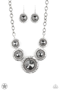 Paparazzi - Global Glamour - Short Silver Necklace