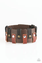 Load image into Gallery viewer, Paparazzi Modern Musketeer Brown Urban Leather Bracelet
