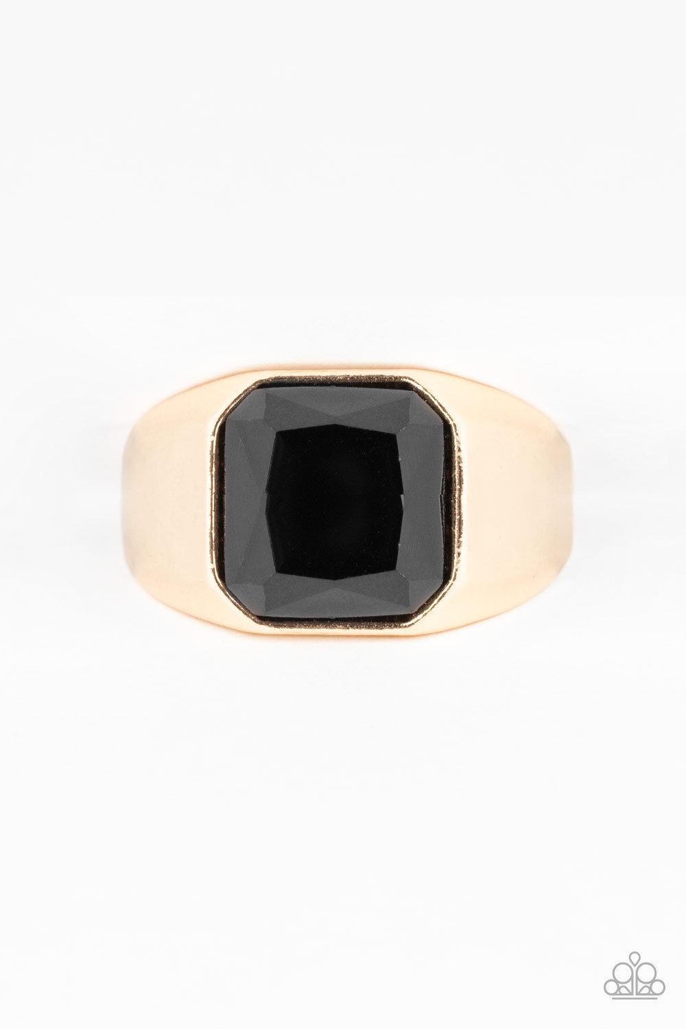 Going Pro - Black and Gold Men's Ring - Paparazzi