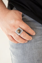 Load image into Gallery viewer, Paparazzi - The Wrangler - Brown Tiger Eye Ring
