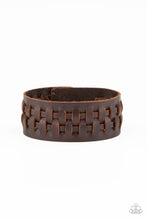 Load image into Gallery viewer, Paparazzi Country Life - Men&#39;s Brown Urban Leather Bracelet with Snap Closure
