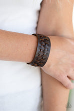 Load image into Gallery viewer, Paparazzi Country Life - Men&#39;s Brown Urban Leather Bracelet with Snap Closure
