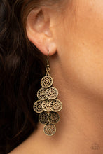 Load image into Gallery viewer, Blushing Blooms - Brass Earrings Paparazzi
