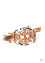 Load image into Gallery viewer, Macrame Mode - Brown Cuff Bracelet Paparazzi
