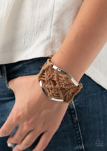Load image into Gallery viewer, Macrame Mode - Brown Cuff Bracelet Paparazzi
