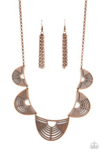 Load image into Gallery viewer, Record Breaking Radiance - Copper Necklace with Geometric shapes
